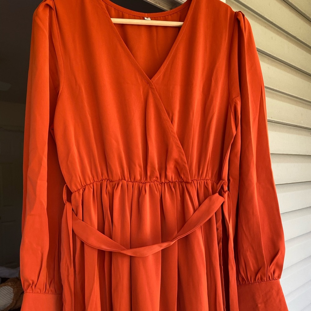 Burt Orange Formal Maxi Dress - Picture 2 of 5